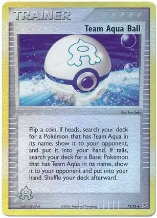 Team Aqua Ball 75/95 EX Team Magma vs Team Aqua