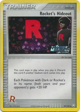 Rocket's Hideout 87/109 EX Team Rocket Returns