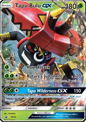 Tapu Bulu GX SM32 Sun & Moon Promos