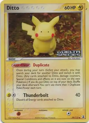 Ditto 39/113 EX Delta Species
