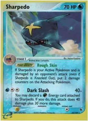 Sharpedo 22/109 EX Ruby & Sapphire