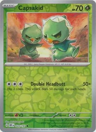 Capsakid 024/197 Obsidian Flames