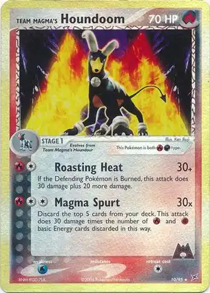 Team Magma's Houndoom 10/95 EX Team Magma vs Team Aqua