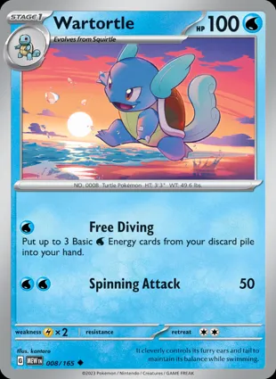Wartortle 008/165 Scarlet & Violet 151
