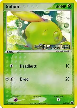 Gulpin 51/106 EX Emerald