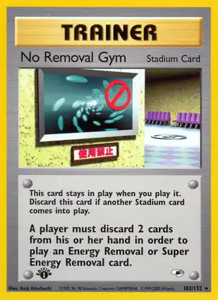 No Removal Gym 103/132 Gym Heroes 1st Edition