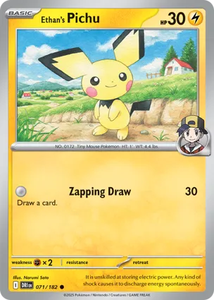 Ethan's Pichu 071/182 Destined Rivals