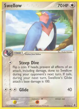 Swellow 32/113 EX Delta Species