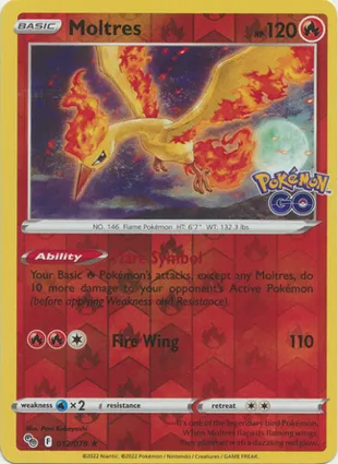 Moltres 012/078 Pokémon GO