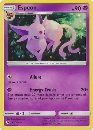 Espeon 89/214 Lost Thunder