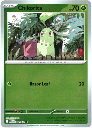 Chikorita 008/132 Mega Evolution
