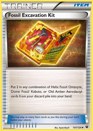 Fossil Excavation Kit 101/124 Fates Collide
