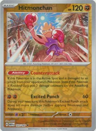 Hitmonchan 107/165 Scarlet & Violet 151