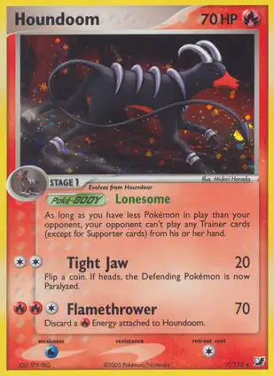 Houndoom 7/115 EX Unseen Forces