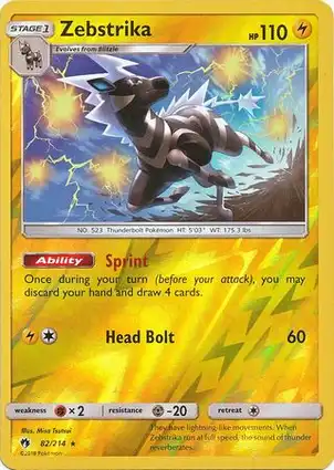 Zebstrika 82/214 Lost Thunder