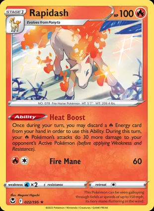 Rapidash 022/195 Silver Tempest