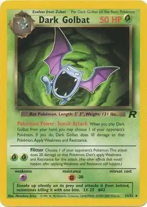 Dark Golbat 24/82 Team Rocket