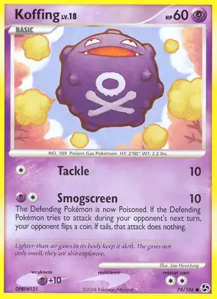 Koffing 74/106 Great Encounters