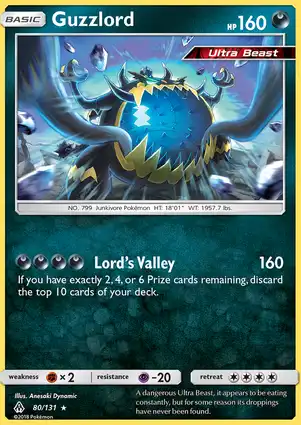 Guzzlord 80/131 Forbidden Light