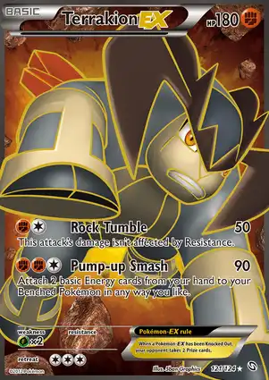 Terrakion-EX 121/124 Dragons Exalted