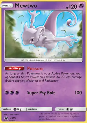 Mewtwo SM77 Sun & Moon Promos