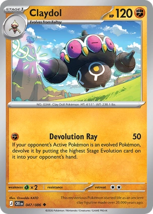 Claydol 047/086 Chaos Rising
