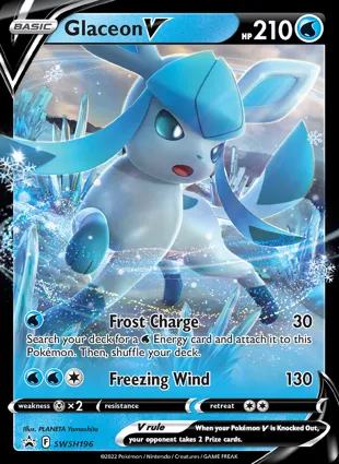 Glaceon V SWSH196 Sword & Shield Promos