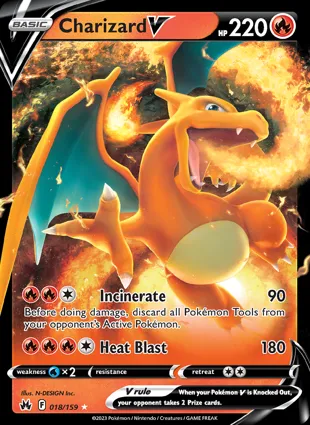 Charizard V 018/159 Crown Zenith