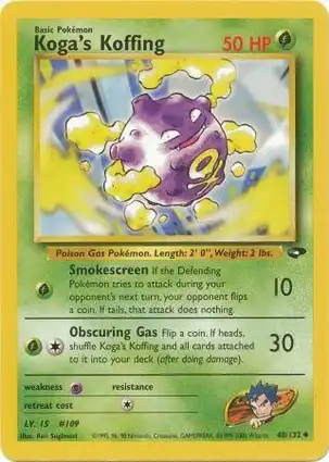 Koga's Koffing 48/132 Gym Challenge