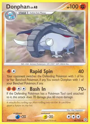 Donphan 48/132 Secret Wonders