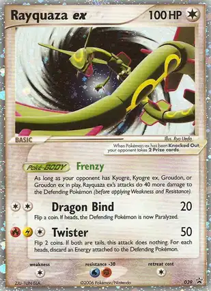 Rayquaza ex 039 EX Nintendo Promos