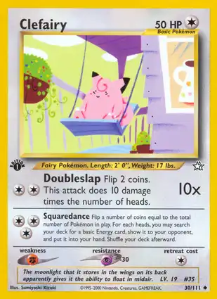 Clefairy 30/111 Neo Genesis 1st Edition