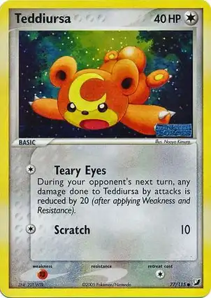 Teddiursa 77/115 EX Unseen Forces
