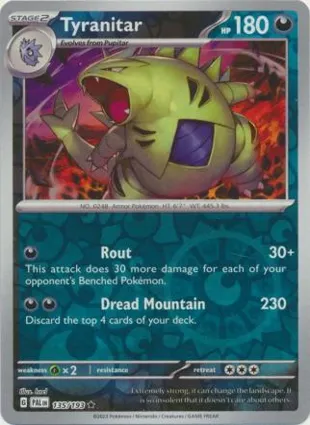 Tyranitar 135/193 Paldea Evolved