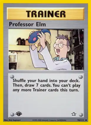 Professor Elm 96/111 Neo Genesis 1st Edition