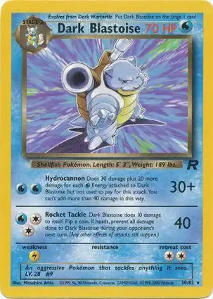 Dark Blastoise 20/82 Team Rocket