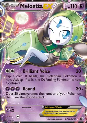 Meloetta-EX RC11/RC25 Legendary Treasures