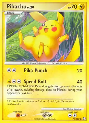 Pikachu 70/100 Stormfront