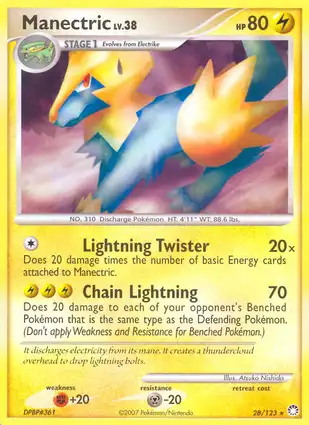 Manectric 28/123 Mysterious Treasures