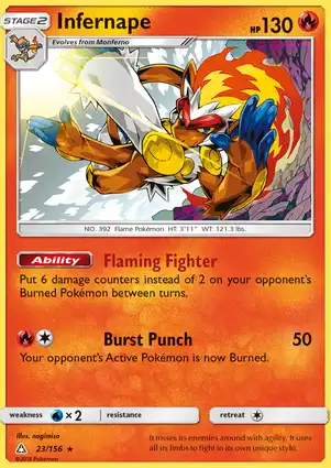 Infernape 23/156 Ultra Prism