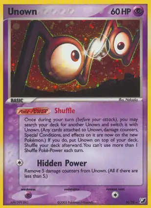 Unown N/28 EX Unseen Forces