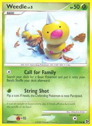Weedle 93/106 Great Encounters