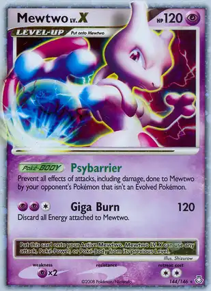 Mewtwo LV.X 144/146 Legends Awakened