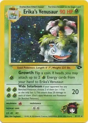 Erika's Venusaur 4/132 Gym Challenge