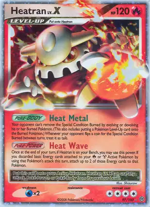 Heatran LV.X 97/100 Stormfront