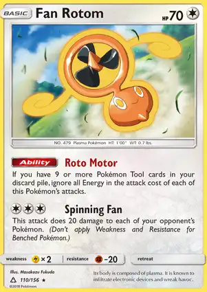Fan Rotom 110/156 Ultra Prism