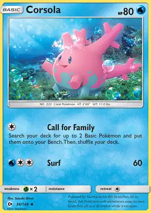 Corsola 36/149 Sun & Moon