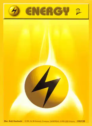Lightning Energy 128/130 Base Set 2