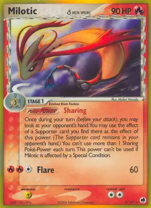 Milotic 5/101 EX Dragon Frontiers