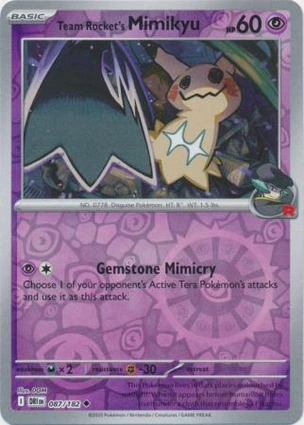 Team Rocket's Mimikyu 087/182 Destined Rivals